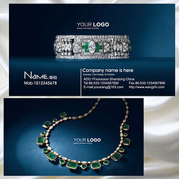 飾品店名片設計制作-飾品店名片模板素材下載